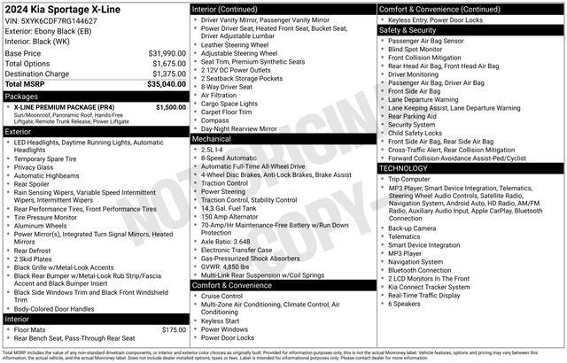 Certified 2024 Kia Sportage X-Line w/ X-Line Premium Package AWD/4WD image 34
