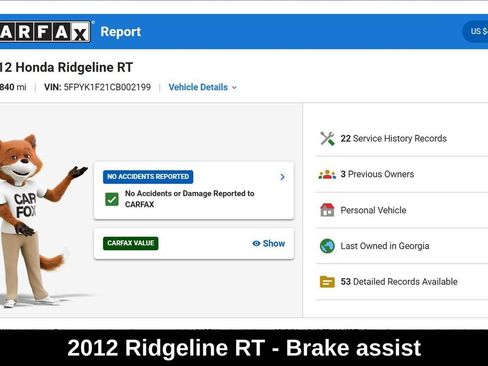 Used 2012 Honda Ridgeline RT image 9