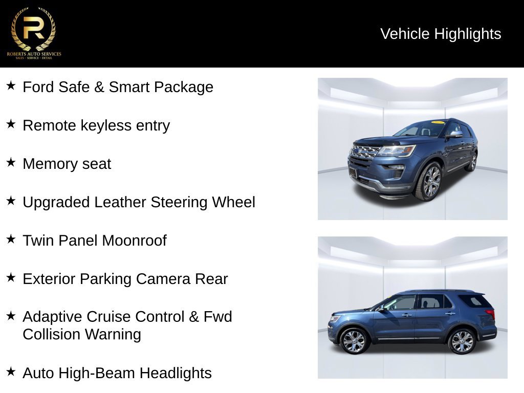 Used 2019 Ford Explorer Limited w/ Limited Luxury Package FWD image 10