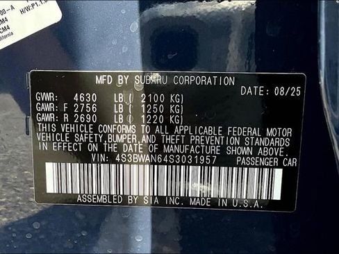 New 2025 Subaru Legacy Limited image 14