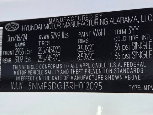 Certified 2024 Hyundai Santa Fe Calligraphy AWD/4WD image 14
