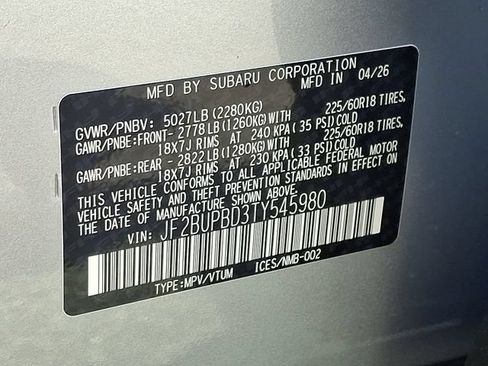 New 2026 Subaru Outback Premium AWD/4WD image 17