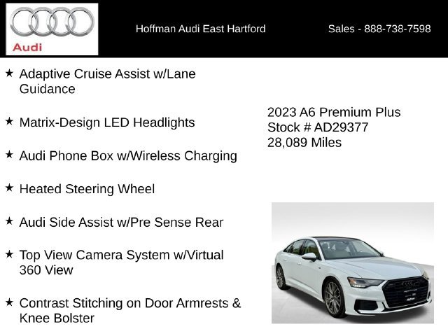 Used 2023 Audi A6 Premium Plus w/ Premium Plus Package AWD/4WD image 18