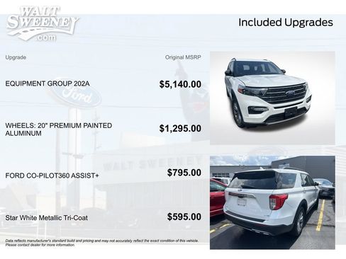 Used 2020 Ford Explorer XLT w/ Equipment Group 202A AWD/4WD image 11