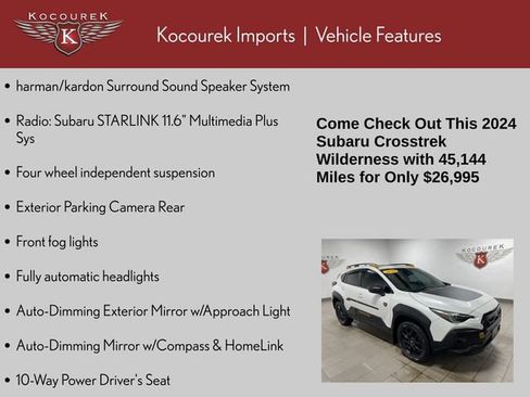 Used 2024 Subaru Crosstrek 2.5i Wilderness w/ Crosstrek Mirror Package AWD/4WD image 5