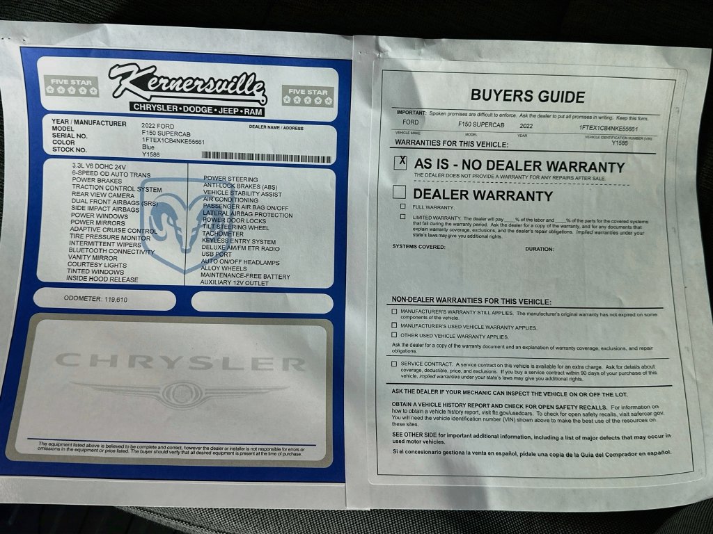Used 2022 Ford F150 XL w/ Equipment Group 101A High RWD image 35