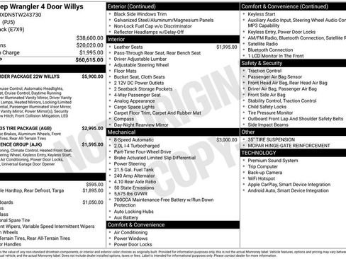 New 2026 Jeep Wrangler Unlimited Sport AWD/4WD image 33