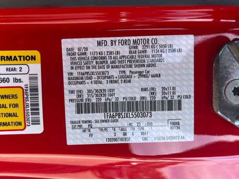 Used 2020 Ford Mustang Shelby GT500 w/ Technology Package image 34