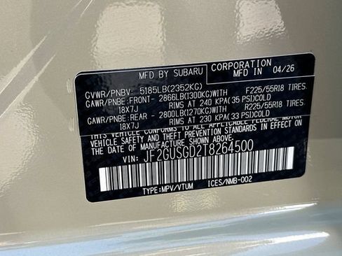 Used 2026 Subaru Crosstrek 2.5i Sport w/ Crosstrek Mirror Package AWD/4WD image 35
