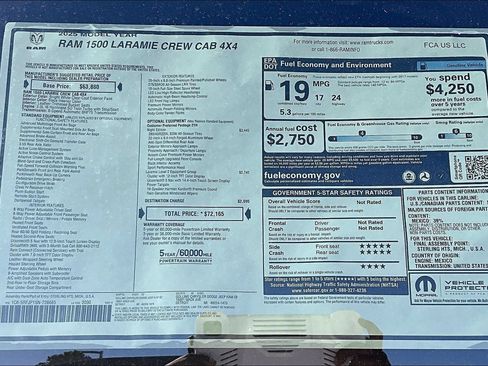New 2025 RAM 1500 Laramie w/ Night Edition AWD/4WD image 12