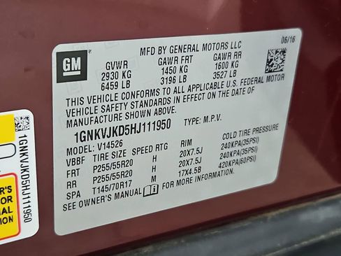 Used 2017 Chevrolet Traverse Premier w/ LPO, 'HIT The Road' Package AWD/4WD image 39