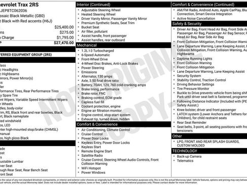New 2026 Chevrolet Trax RS FWD image 25