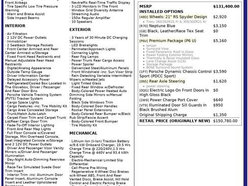 Used 2022 Porsche Taycan GTS w/ Premium Package (P6U) image 2