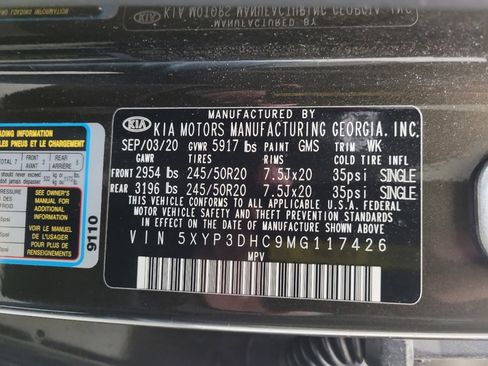 Used 2021 Kia Telluride EX w/ EX Premium Package AWD/4WD image 33