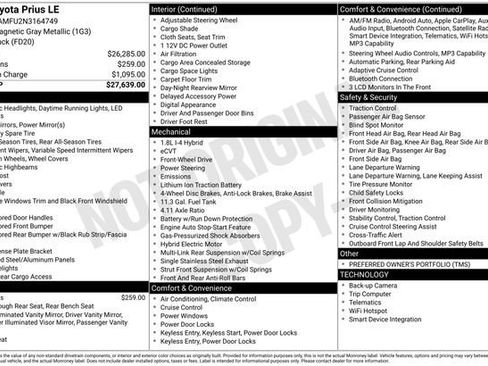 Used 2022 Toyota Prius LE FWD image 2
