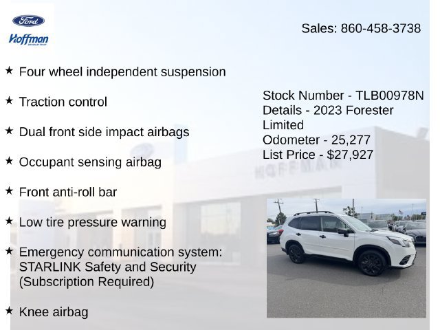 Used 2023 Subaru Forester Limited AWD/4WD image 20