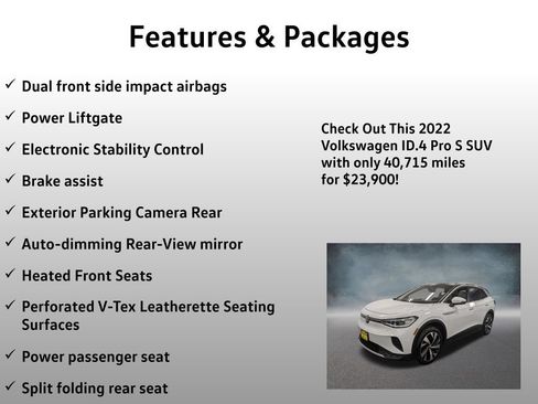 Used 2022 Volkswagen ID.4 Pro S AWD/4WD image 12