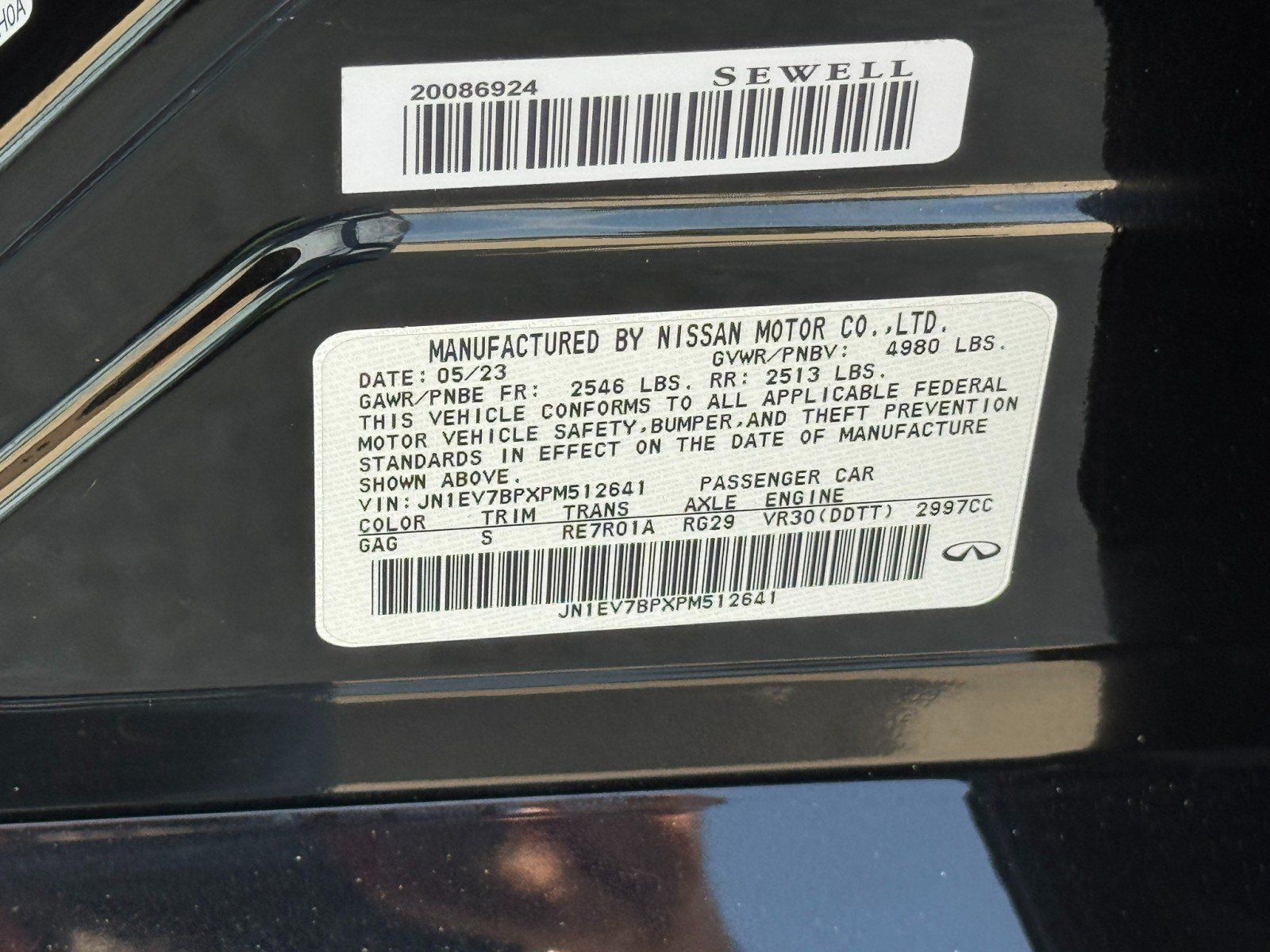 Used 2023 INFINITI Q50 Luxe w/ Cargo Package RWD image 48