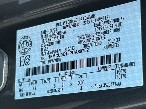 Used 2023 Ford Escape SE w/ Class II Trailer Tow Package image 37