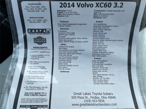 Used 2014 Volvo XC60 3.2 image 27