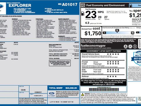 Used 2021 Ford Explorer XLT w/ Equipment Group 202A AWD/4WD image 5