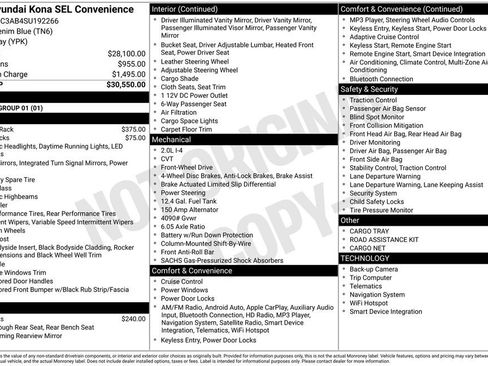 Certified 2025 Hyundai Kona SEL image 36
