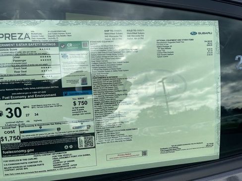 New 2025 Subaru Impreza 2.0i image 11