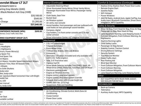 Used 2023 Chevrolet Blazer LT w/ Driver Confidence Package image 4