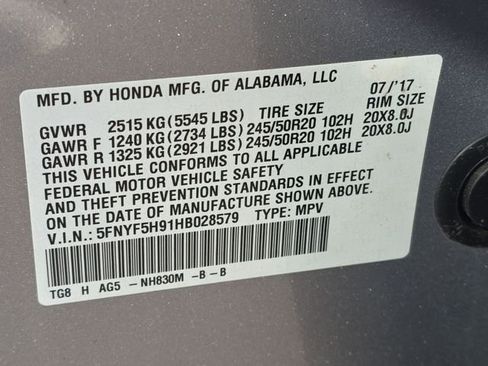 Used 2017 Honda Pilot Touring image 50