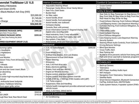 New 2026 Chevrolet TrailBlazer LS w/ LS Convenience Package FWD image 48