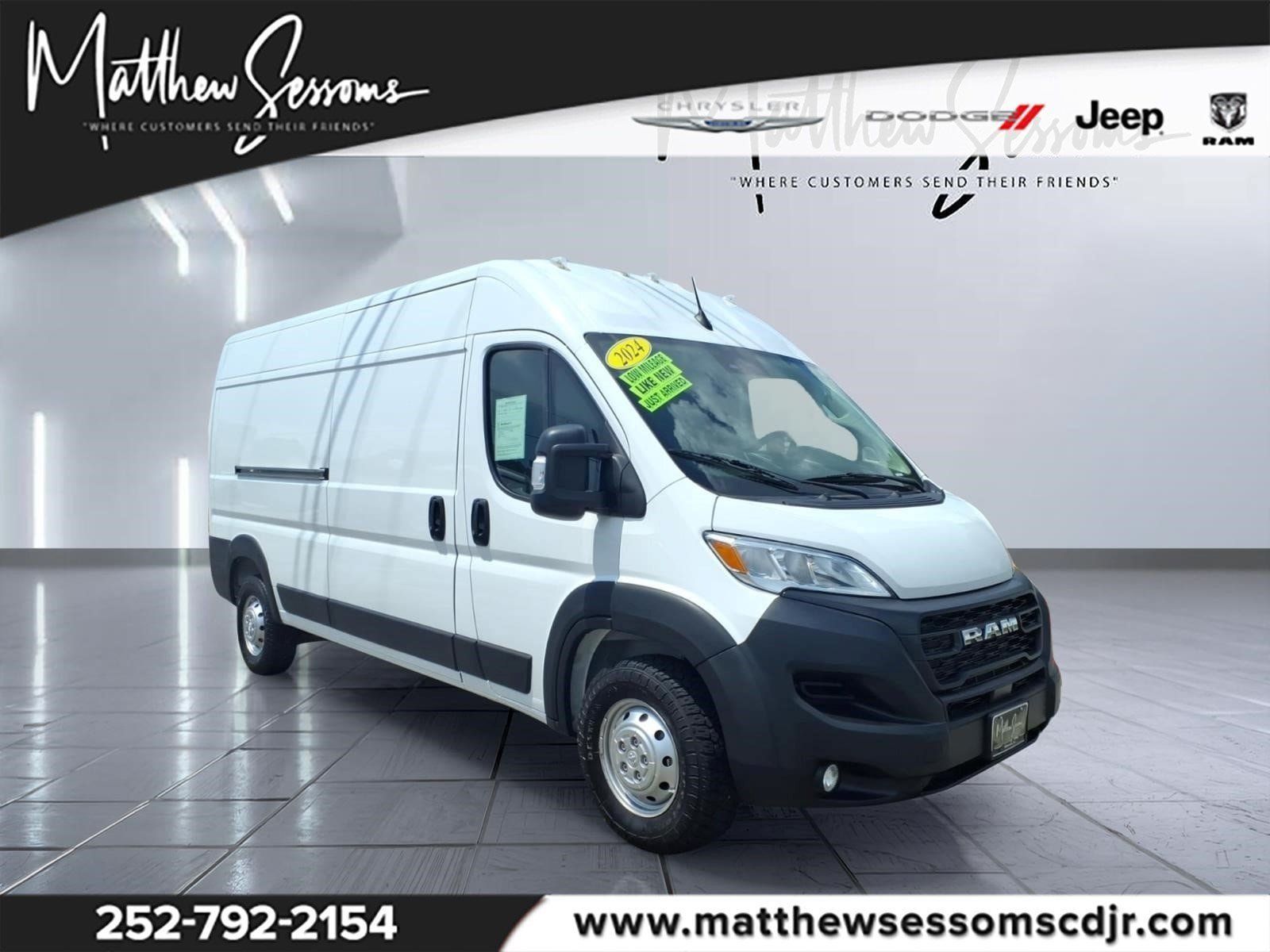 Used 2024 RAM ProMaster 2500 w/ Convenience Group FWD image 1