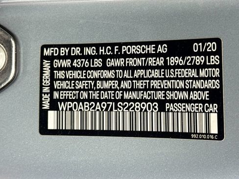 Certified 2020 Porsche 911 Carrera S RWD image 33