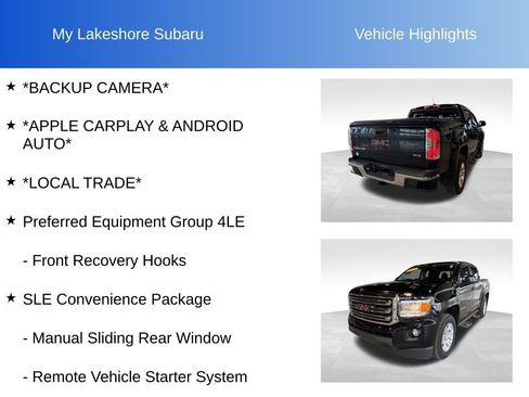 Used 2016 GMC Canyon SLE w/ SLE Convenience Package image 9