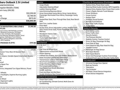 Used 2017 Subaru Outback 2.5i Limited image 5