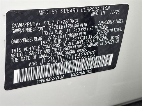 New 2026 Subaru Outback Limited image 10