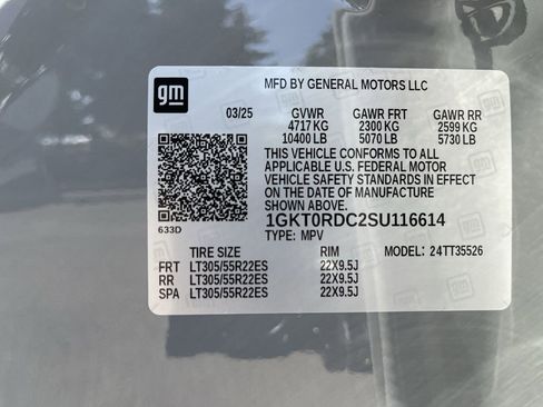 New 2025 GMC Hummer EV 3X w/ LPO, Roof Cross Rail Package image 35