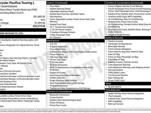 Used 2023 Chrysler Pacifica Touring-L FWD image 17