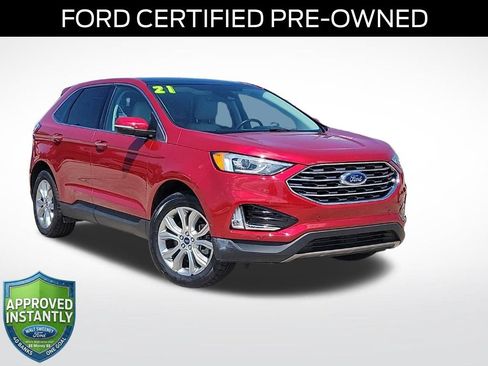 Certified 2021 Ford Edge Titanium AWD/4WD image 1