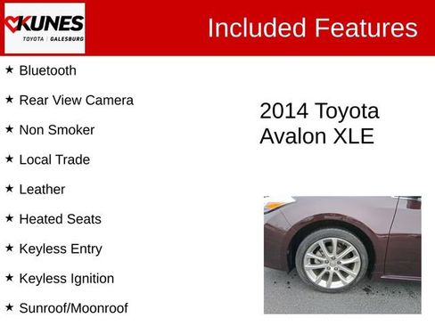 Used 2014 Toyota Avalon XLE image 2
