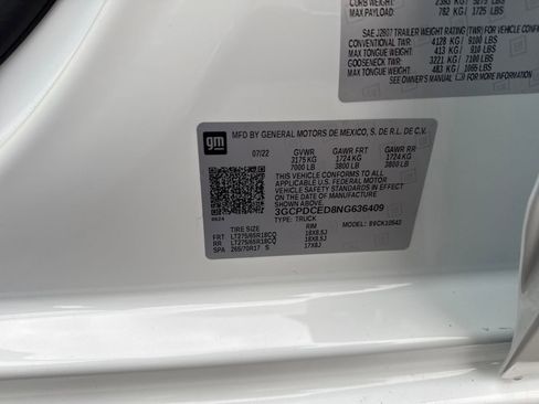 Used 2022 Chevrolet Silverado 1500 Custom Trail Boss image 30