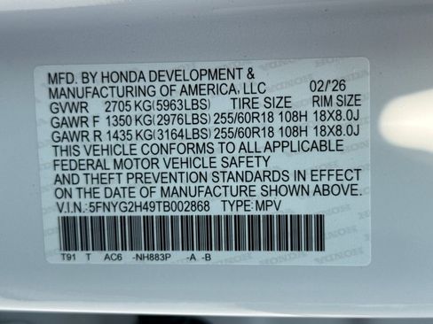 New 2026 Honda Pilot EX-L image 28