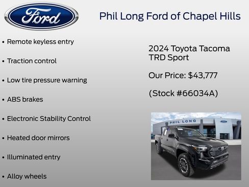 Used 2024 Toyota Tacoma TRD Sport AWD/4WD image 35