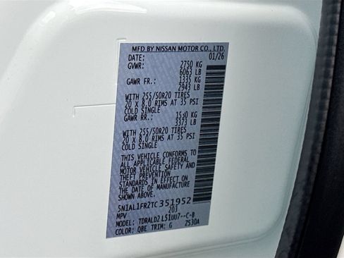 Certified 2026 INFINITI QX60 Luxe w/ Cargo Package FWD image 36