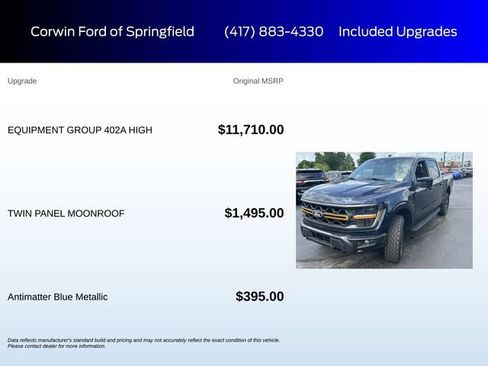 Used 2025 Ford F150 Tremor w/ Equipment Group 402A High AWD/4WD image 6