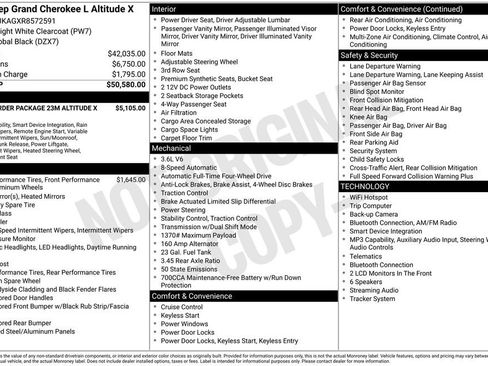 Used 2024 Jeep Grand Cherokee L Altitude AWD/4WD image 2