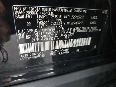 Used 2020 Toyota RAV4 XLE w/ Convenience Package AWD/4WD image 31
