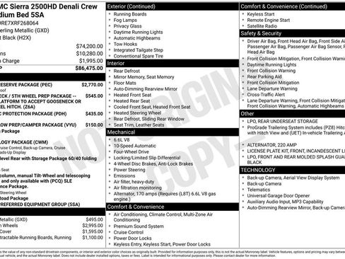Used 2024 GMC Sierra 2500 Denali w/ Denali Reserve Package AWD/4WD image 44
