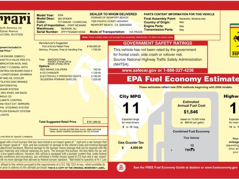 Used 2004 Ferrari 360 Spider image 3