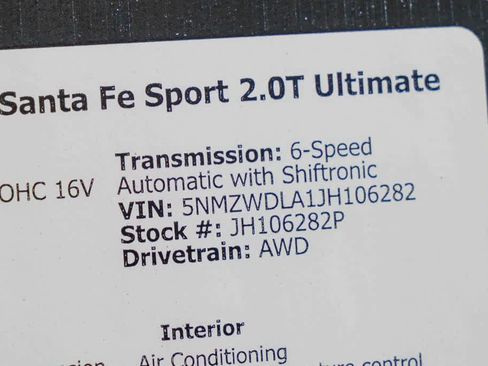 Used 2018 Hyundai Santa Fe Sport w/ Cargo Package AWD/4WD image 29
