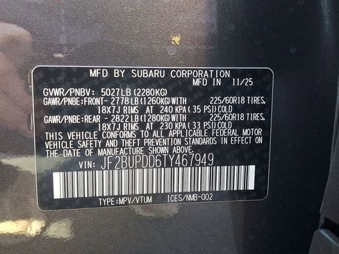 New 2026 Subaru Outback Limited w/ Premium/Limited Package 2 AWD/4WD image 18